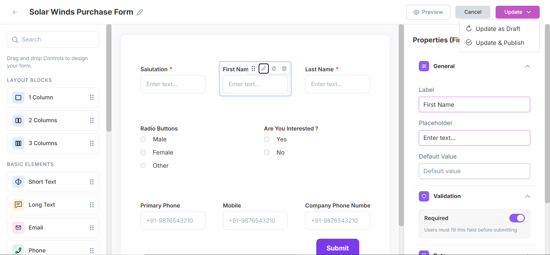 Edit Form
